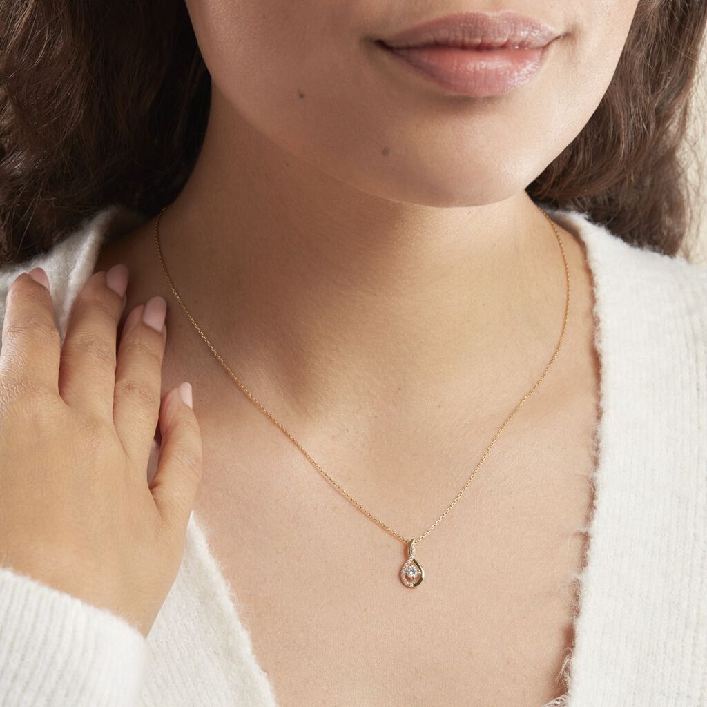 Collier Evana Or Jaune Oxyde De Zirconium - Colliers Femme | Histoire d’Or