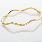 Bracelet Jonc Jennie Ondule Or Jaune - Bracelets joncs Femme | Histoire d&rsquo;Or