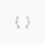 Boucles D'oreilles Puces Allegra Argent Blanc Oxyde De Zirconium - Boucles d'oreilles fantaisie Femme | Histoire d&rsquo;Or