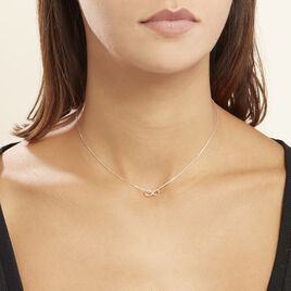 Collier Cleena Or Blanc Diamant - Colliers Infini Femme | Histoire d’Or
