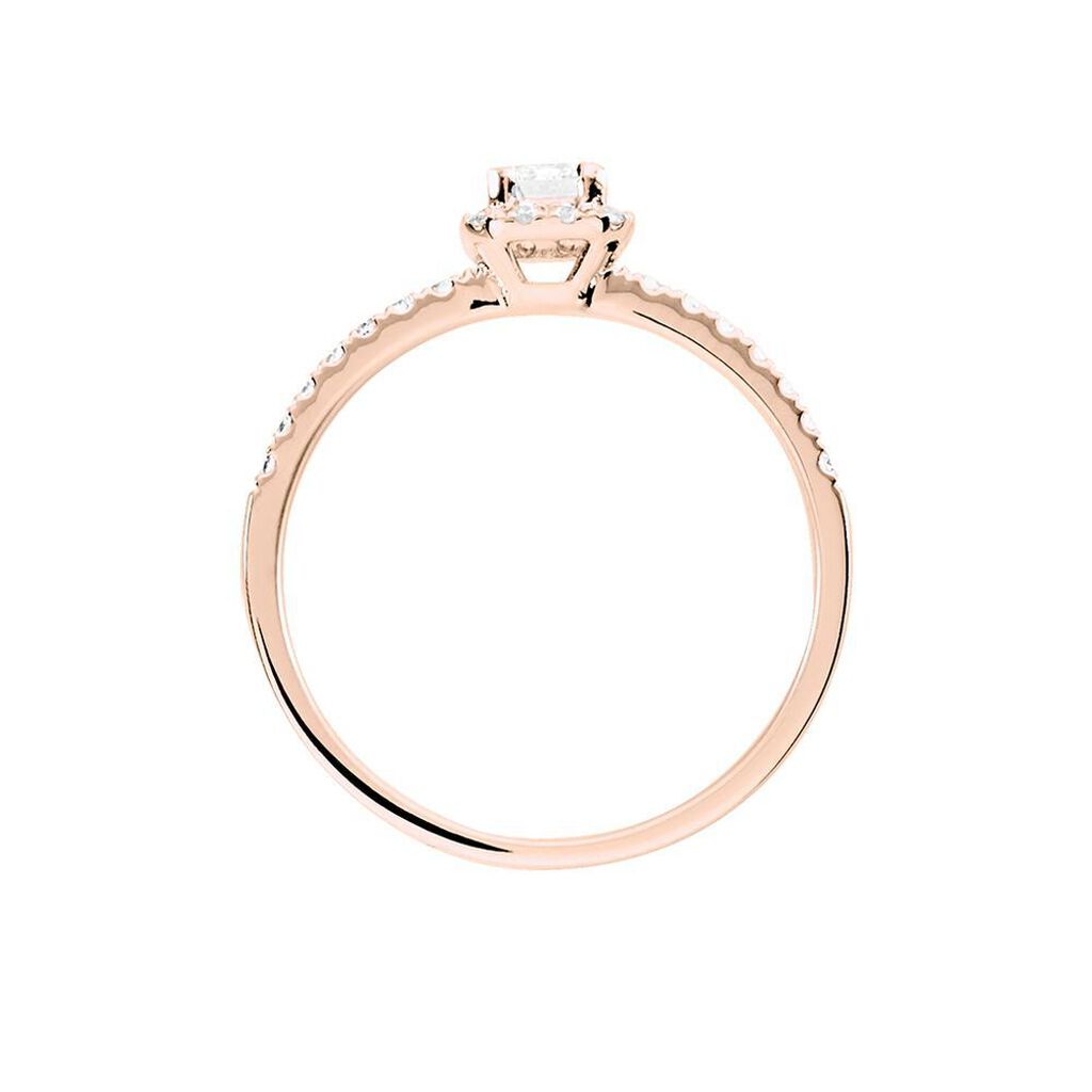 Bague Solitaire Barbara Or Rose Diamant - Bagues solitaires Femme | Histoire d’Or
