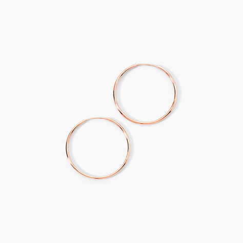 Cr&eacute;oles Dominae Or Rose - Boucles d'oreilles cr&eacute;oles Femme | Histoire d&rsquo;Or