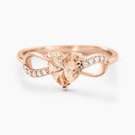 Bague Atieno Argent Rose Oxyde De Zirconium - Bagues solitaires Femme | Histoire d&rsquo;Or