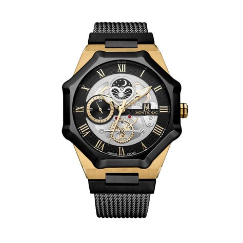 Montre Montignac Octagon Argent&eacute; - Montres Homme | Histoire d&rsquo;Or