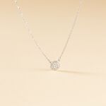 Collier Teani Or Blanc Diamant - Colliers Femme | Histoire d&rsquo;Or
