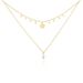 Collier Plaqué Or Jaune Aglaya Perle D'imitation - Colliers doubles et triples chaînes Femme | Histoire d’Or