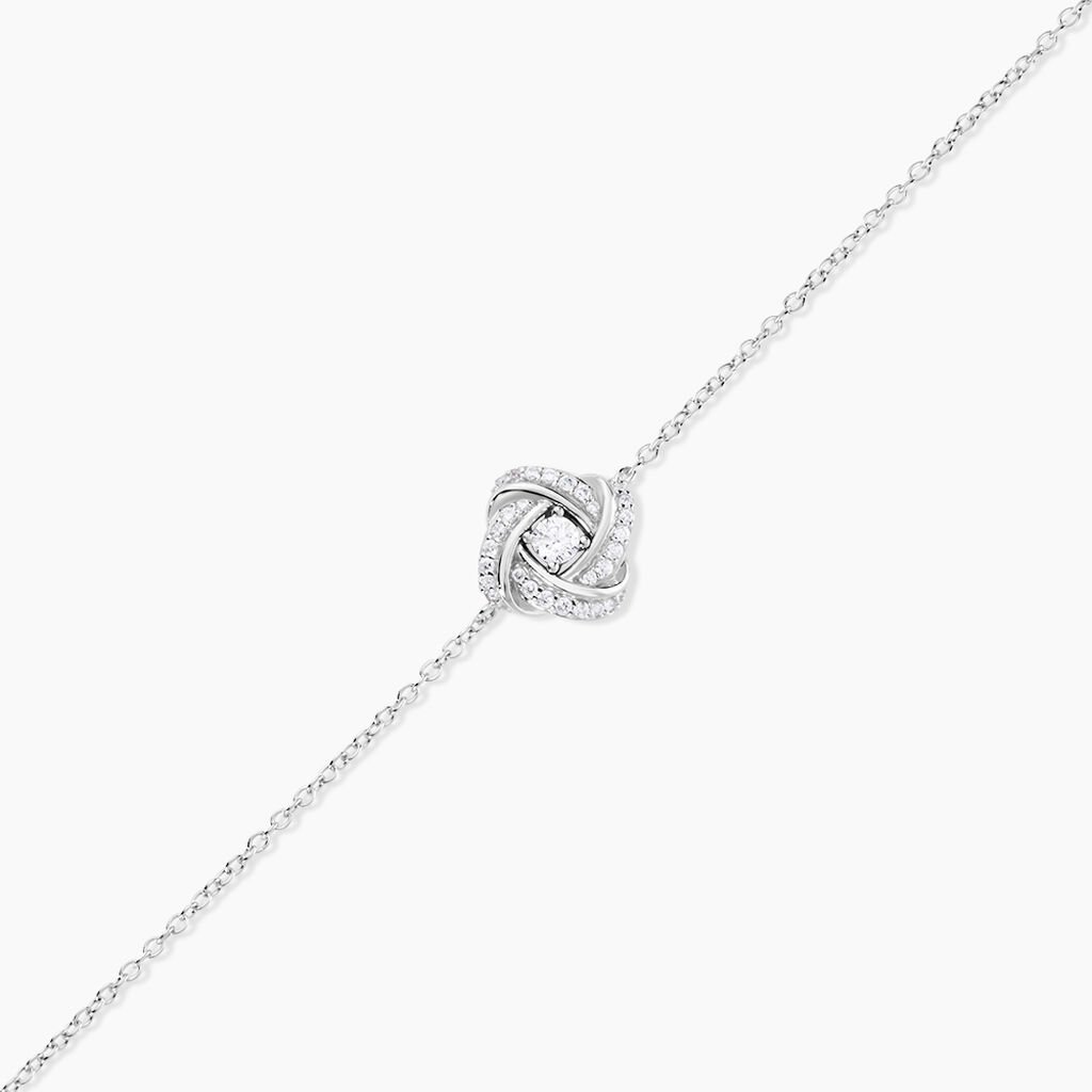 Bracelet Anasthase Argent Blanc Oxyde De Zirconium - Bracelets Femme | Histoire d’Or