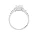 Bague Solitaire Pilar Argent Blanc Oxyde De Zirconium - Bagues solitaires Femme | Histoire d’Or