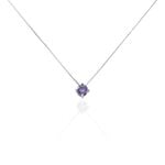 Collier Solitaire Argent Blanc Rio Santa Teresa Oxyde De Zirconium - Colliers fantaisie Femme | Histoire d&rsquo;Or