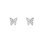 Boucles D'oreilles Puces Cadfan Argent Blanc Oxyde - Boucles d'oreilles fantaisie Femme | Histoire d&rsquo;Or