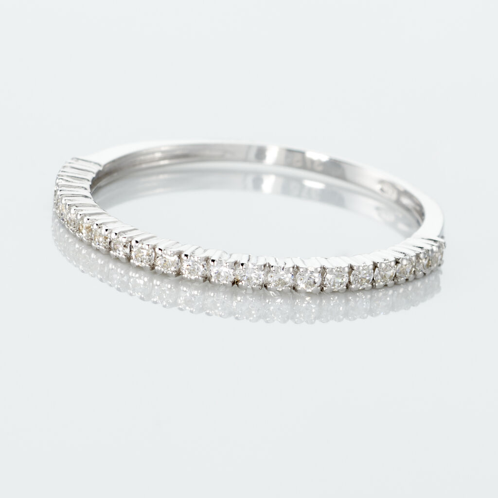 Alliance Julietta Or Blanc Oxyde De Zirconium - Alliances Femme | Histoire d&rsquo;Or