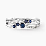 Bague Amarylis Or Blanc Saphir Diamant - Bagues solitaires Femme | Histoire d&rsquo;Or