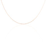 Cha&icirc;ne Igoa Maille For&ccedil;at Diamantee Or Rose - Chaines Femme | Histoire d&rsquo;Or