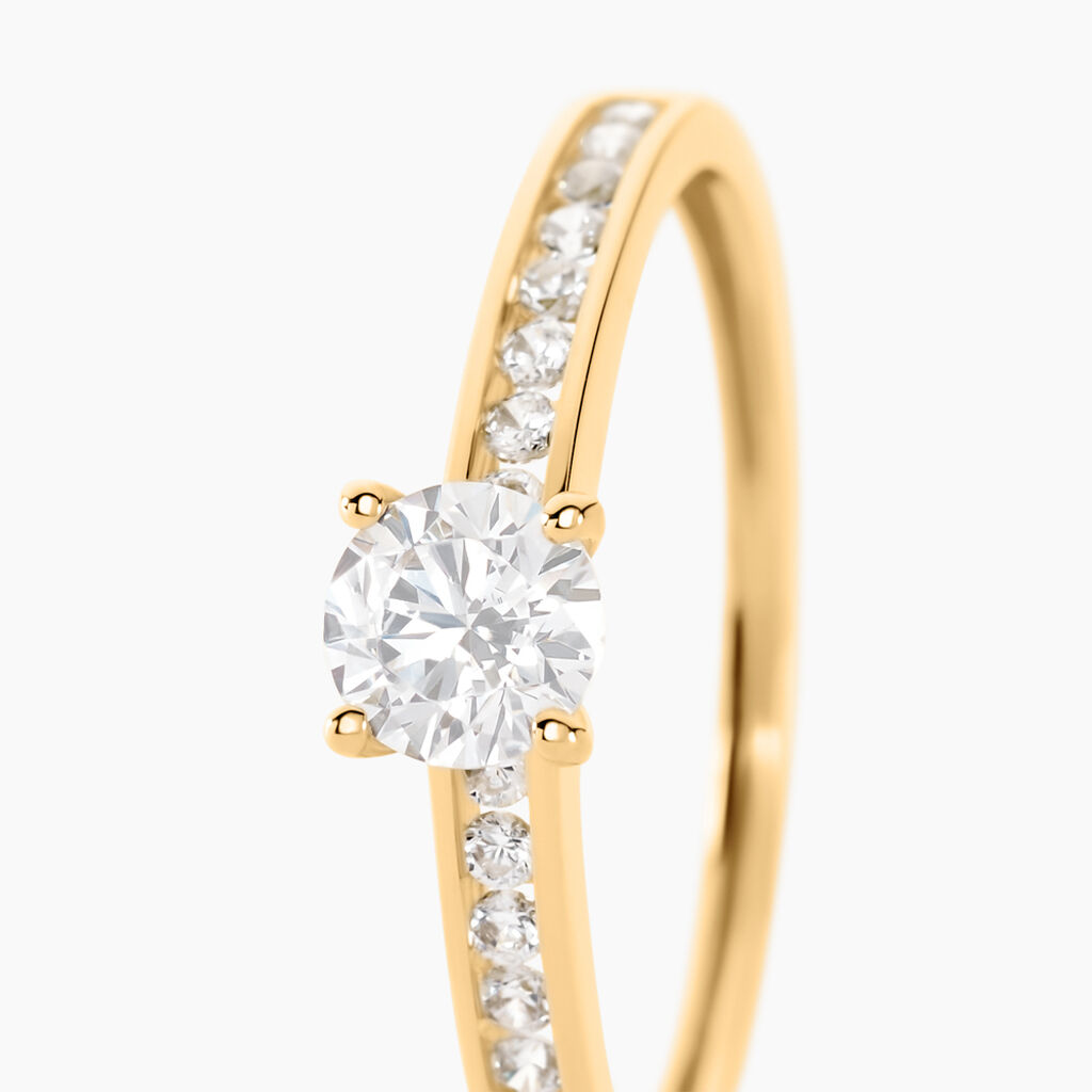 Bague Femme En Argent Sterling 2.2 G Avec Zircone 0.045 Cts - Élégante Et Polyvalente