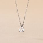 Collier Carolyn Argent Blanc Oxyde De Zirconium - Colliers fantaisie Femme | Histoire d&rsquo;Or