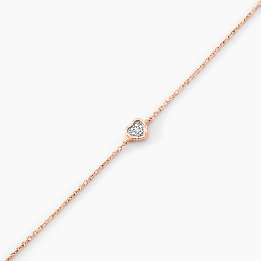 Bracelet Mon 1er Diamant Or Rose Diamant - Bracelets Femme | Histoire d’Or