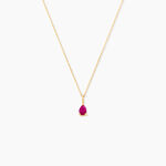 Collier Pluie D'Eclat Or Jaune Rubis - Colliers Femme | Histoire d&rsquo;Or