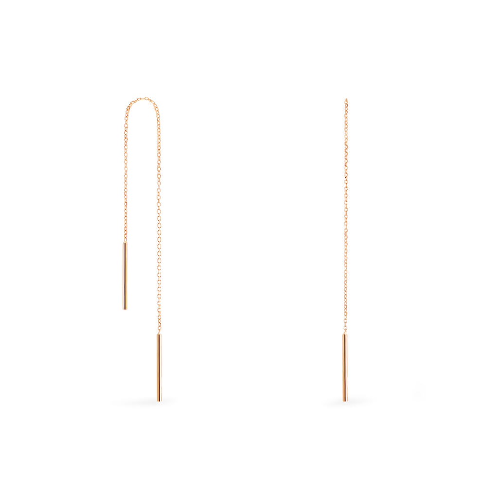 Boucles D'oreilles Pendantes Pink Or Rose - Boucles d'oreilles pendantes Femme | Histoire d’Or