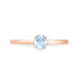 Bague Lily Or Rose Topaze - Bagues solitaires Femme | Histoire d’Or