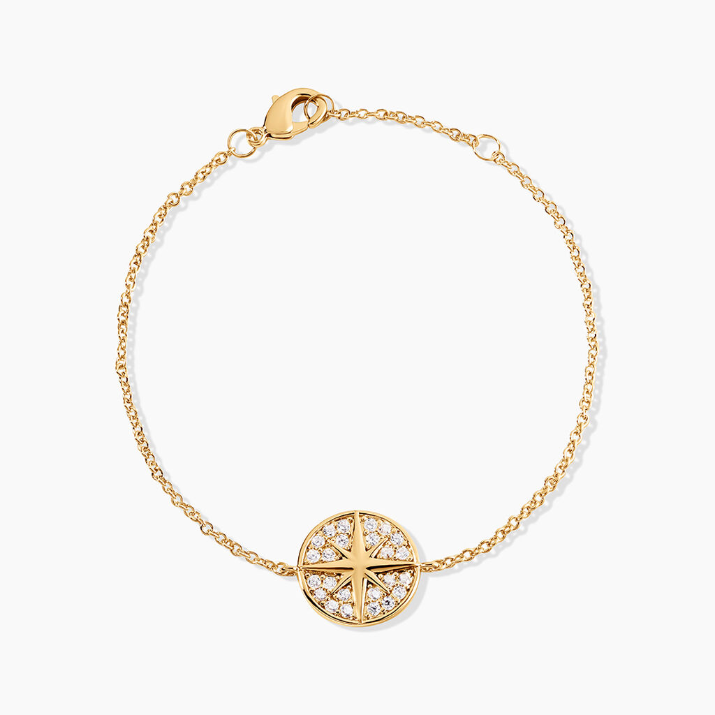 Bracelet Maria-carmen Plaqué Or Jaune Oxyde De Zirconium - Bracelets Femme | Histoire d’Or