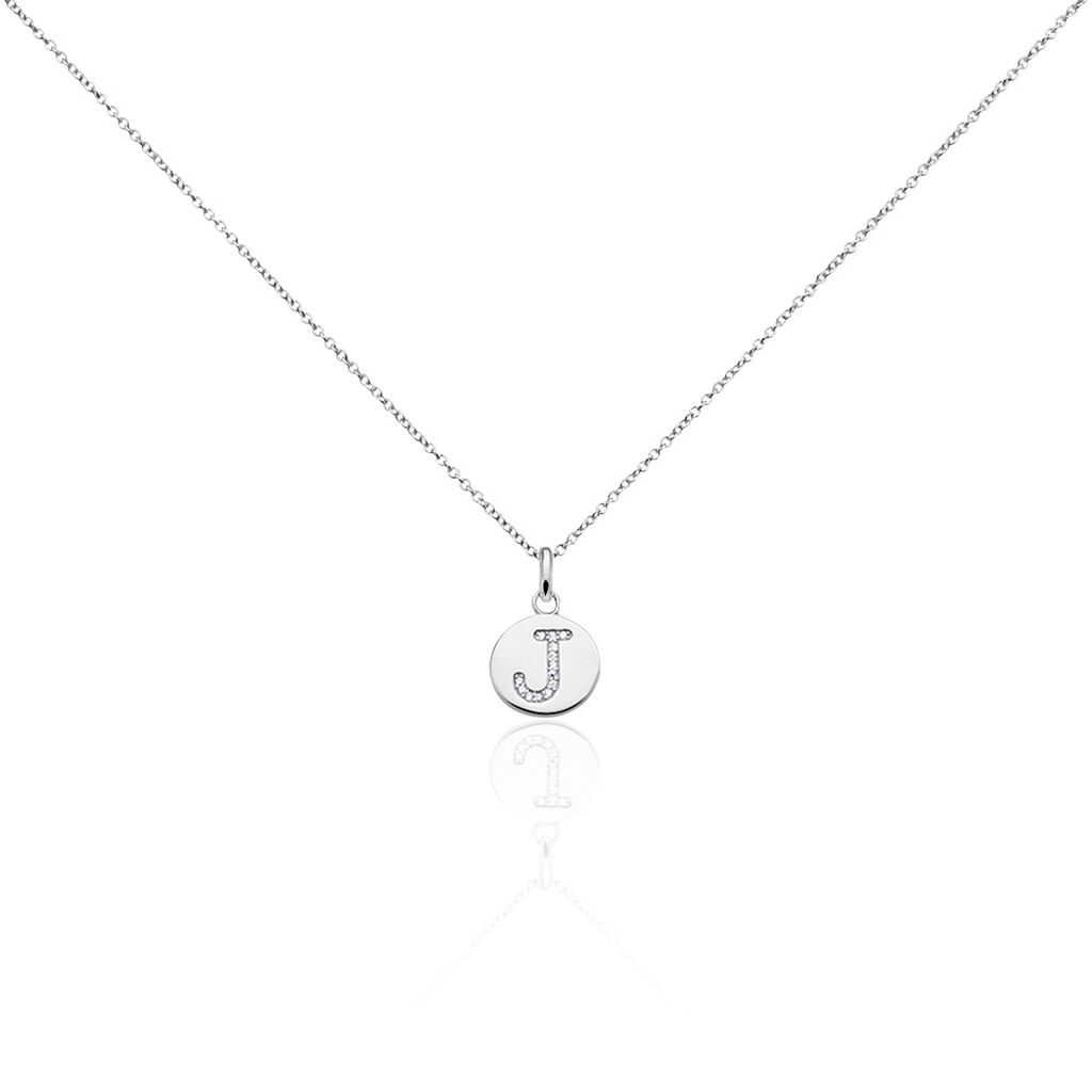 Collier Argent Eugenien Oxydes De Zirconium