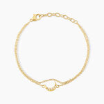 Bracelet Aurore Acier Dor&eacute; Oxyde De Zirconium - Bracelets Femme | Histoire d&rsquo;Or