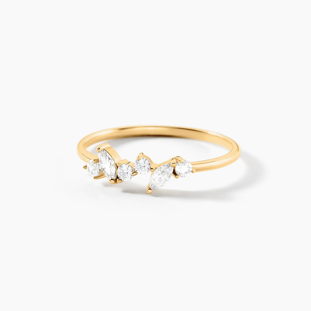 Bague Gianfranco Or Jaune Oxyde De Zirconium - Bagues avec pierre Femme | Histoire d’Or