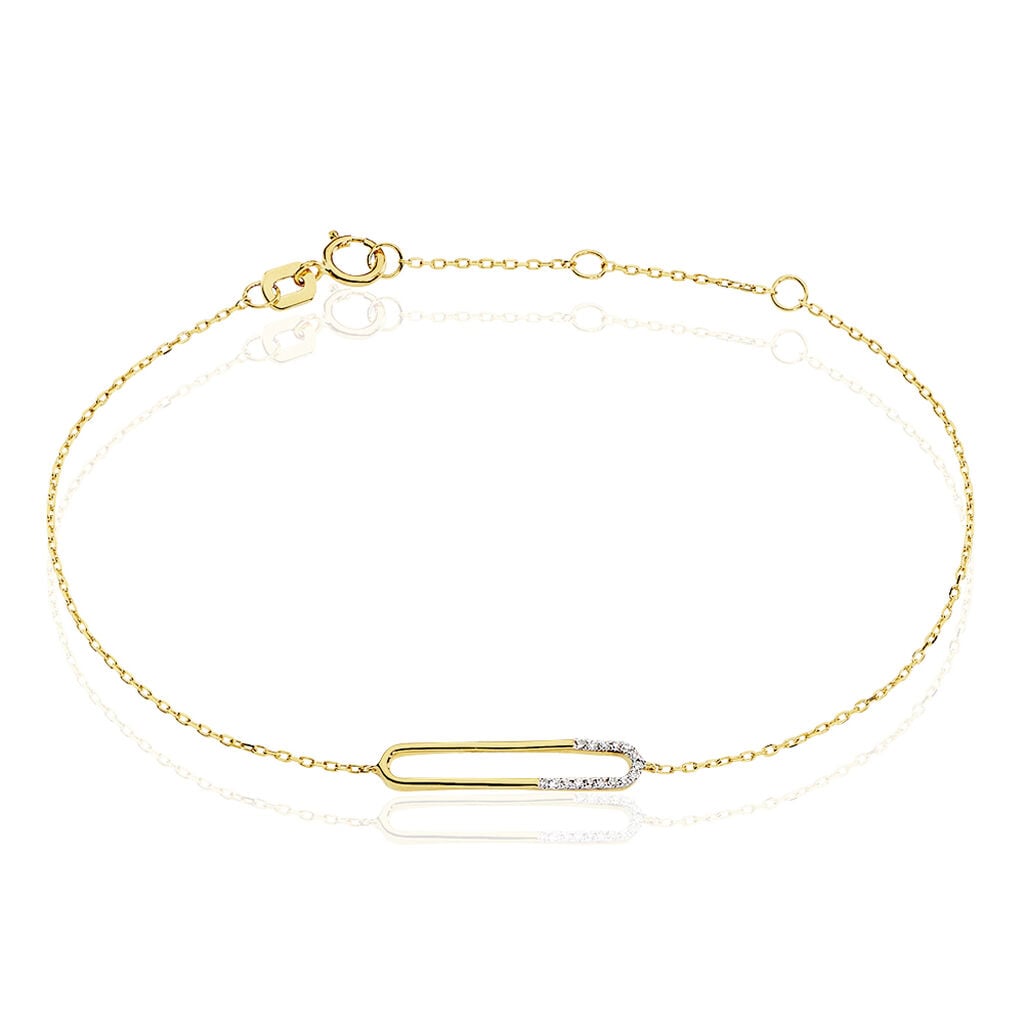 Bracelet Or Jaune Ayala Diamant - Bracelets Femme | Histoire d&rsquo;Or
