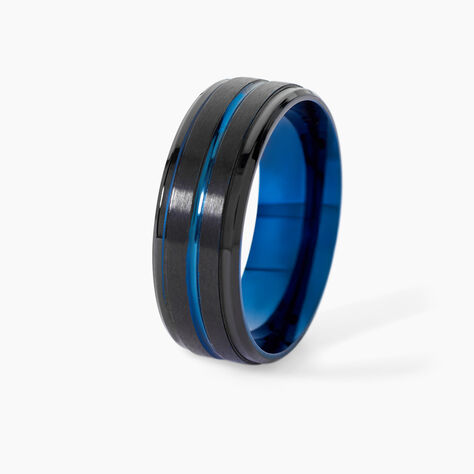 Bague Acier Noir Rick - Bagues fantaisie Homme | Histoire d&rsquo;Or