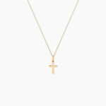 Pendentif Yola Croix Diamantee Or Jaune - Pendentifs Communion Unisex | Histoire d&rsquo;Or
