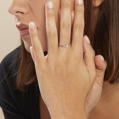 Bague Platine Nereida Diamant - Bagues solitaires Femme | Histoire d’Or