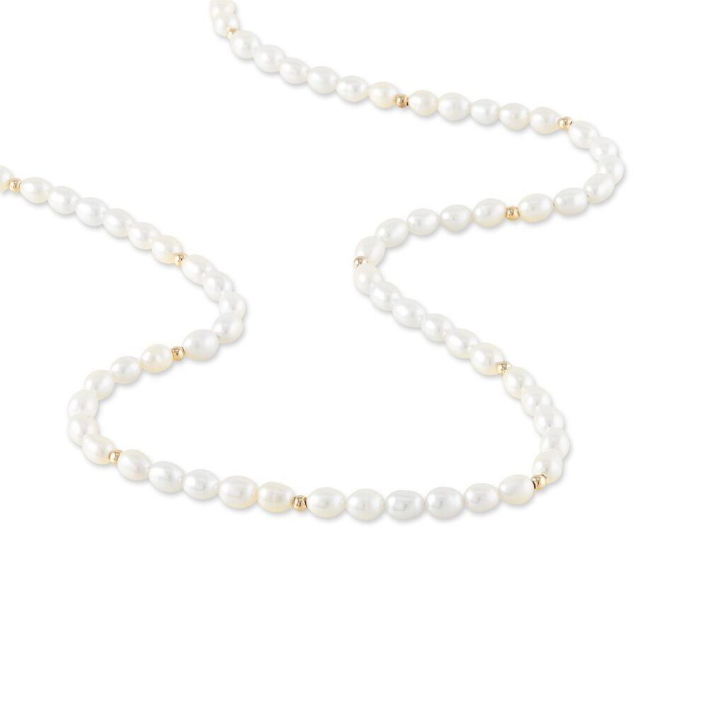 Colliers Or Perle de culture Grain