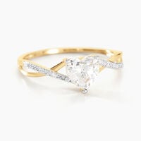Bague Or Jaune Clothilde Oxyde De Zirconium