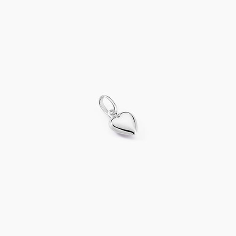 Pendentif Eudocie Coeur Lisse Or Blanc - Pendentifs Femme | Histoire d’Or