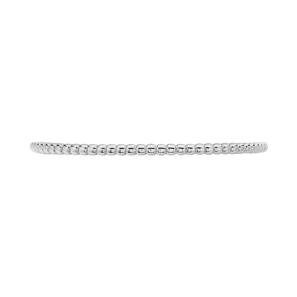Bracelet Jonc Gania Argent Blanc - Bracelets fantaisie Femme | Histoire d’Or