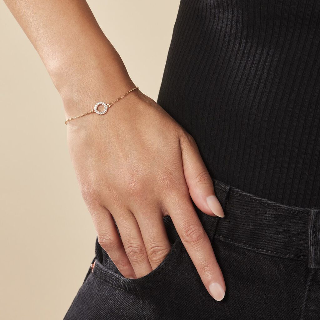 Bracelet Plaqué Or Klaar Oxydes De Zirconium - Bracelets Femme | Histoire d’Or