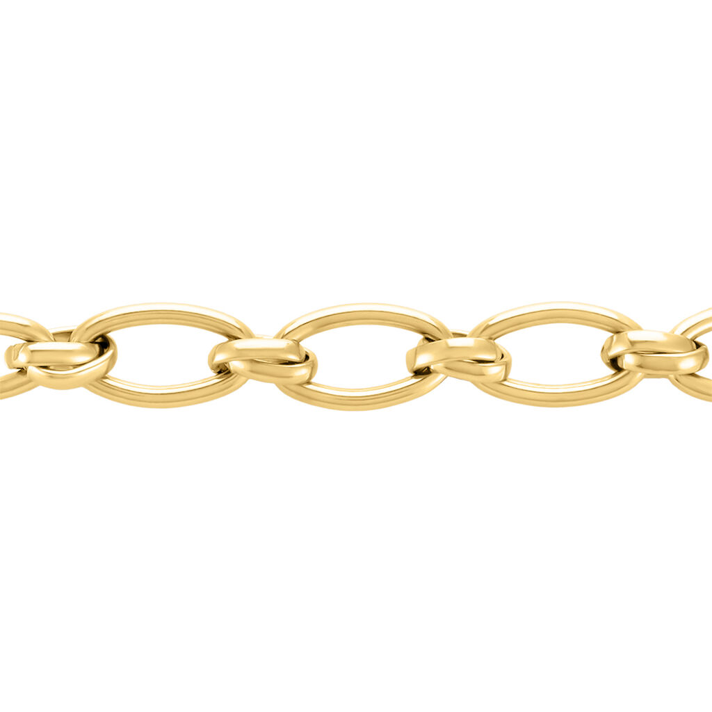 Bracelet Maille Perry Acier Dor&eacute; - Bracelets cha&icirc;ne Femme | Histoire d&rsquo;Or