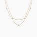 Collier Madhav Or Jaune Diamant Synthétique - Colliers doubles et triples chaînes Femme | Histoire d’Or