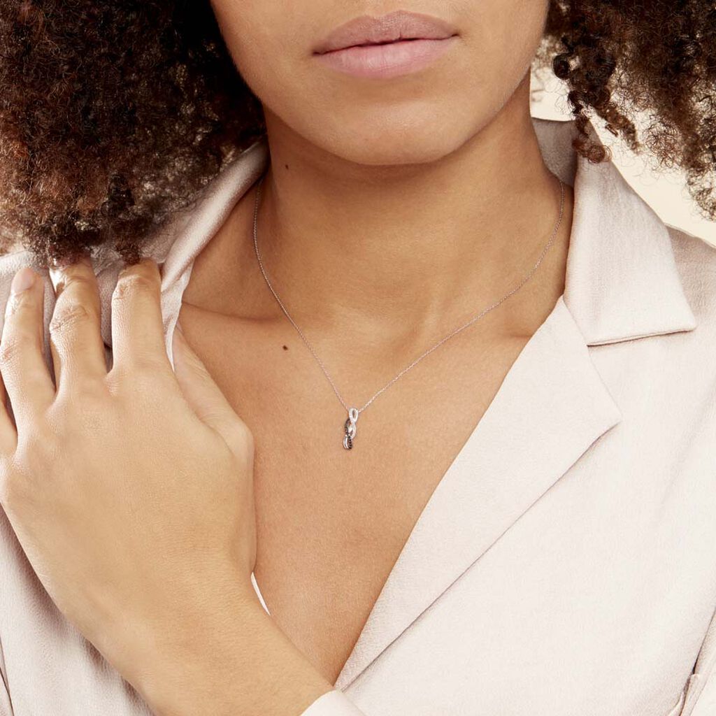 Collier Callune Or Blanc Diamant - Colliers Femme | Histoire d’Or