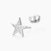Boucles D'oreilles Puces Argent Blanc Katou Oxydes De Zirconium - Boucles d'oreilles fantaisie Femme | Histoire d’Or