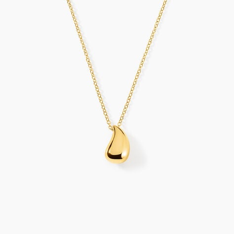 Collier Sibille Acier Jaune - Bijoux sans pierre Femme | Histoire d&rsquo;Or