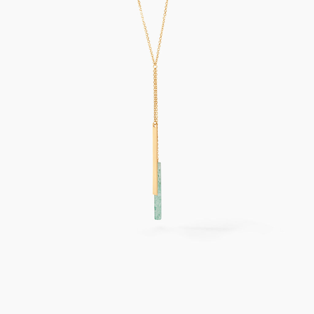 Collier Halcyone Or Jaune Aventurine - Colliers Femme | Histoire d’Or