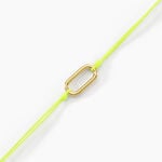 Bracelet Infini Pop Argent Jaune - Bracelets cordon Femme | Histoire d&rsquo;Or