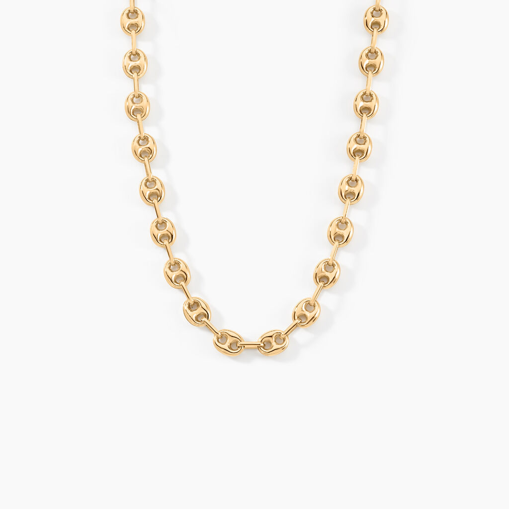 Collier Maille Dami Maille Grain De Cafe Or Jaune - Chaines Homme | Histoire d&rsquo;Or