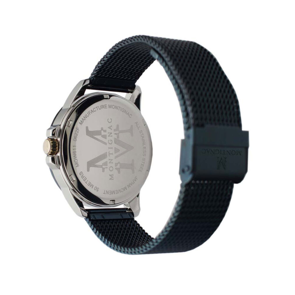 Montre Montignac Round Bleu - Montres Homme | Histoire d&rsquo;Or