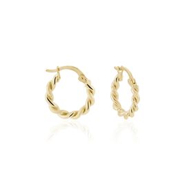 Créoles Plaqué Or Jaune Isaiah - Boucles d'oreilles créoles Femme | Histoire d’Or