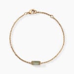 Bracelet Luccia Plaqu&eacute; Or Dor&eacute; Pierre D'imitation - Bracelets Femme | Histoire d&rsquo;Or