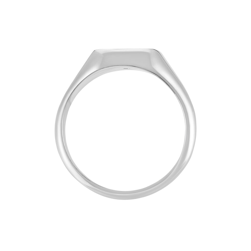 Chevalière Renelia Argent Blanc Blanc Onyx - Chevalières Femme | Histoire d’Or