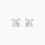 Boucles D'oreilles Puces Alys Argent Blanc Oxyde De Zirconium - Boucles d'oreilles fantaisie Femme | Histoire d&rsquo;Or