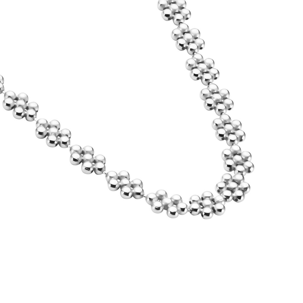 Collier Ashlee Argent Blanc - Ras de cou Femme | Histoire d’Or